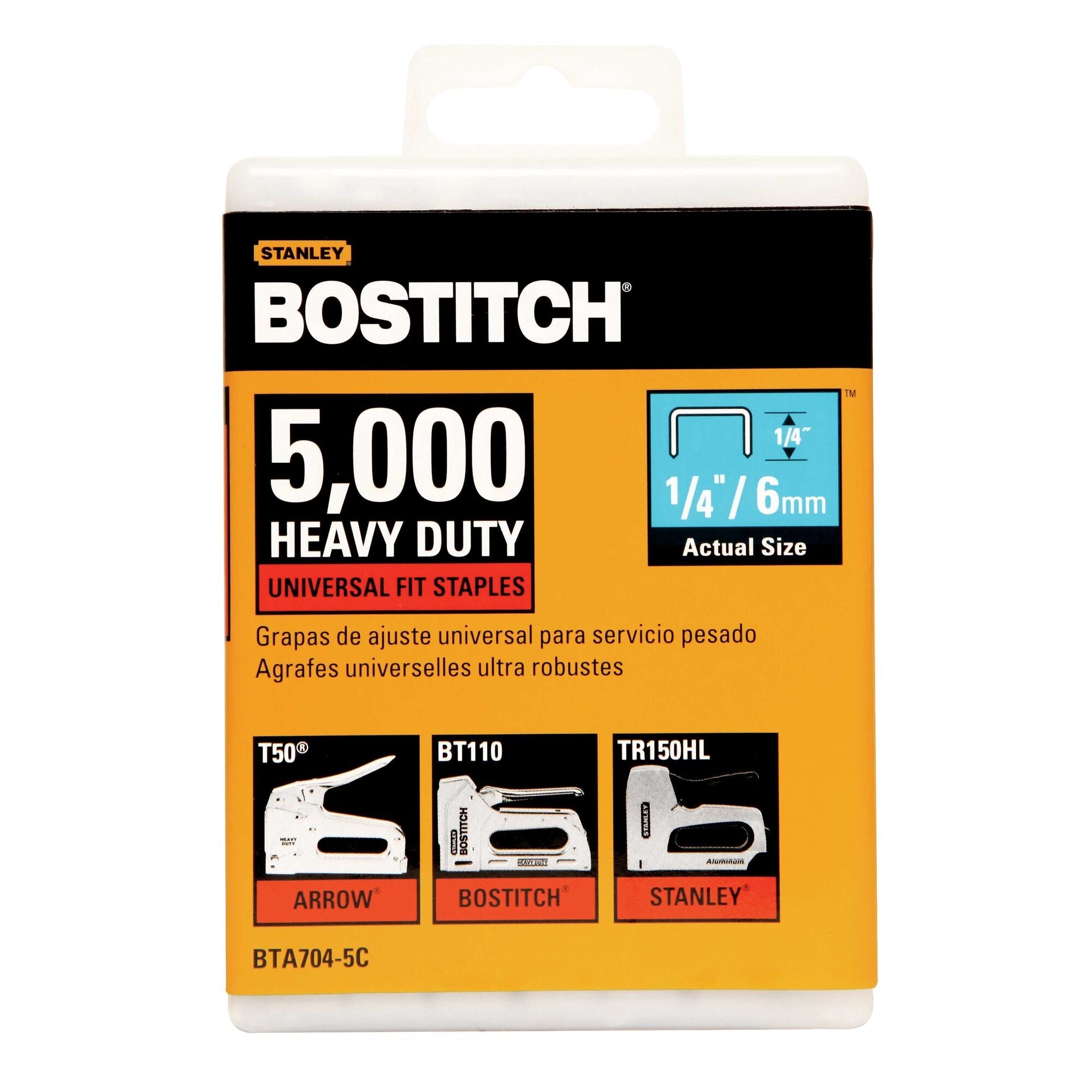 BOSTITCH 1/4 In Staples Heavy Duty 5,000 Pc T50 - Pro Pack | SBD Affinity